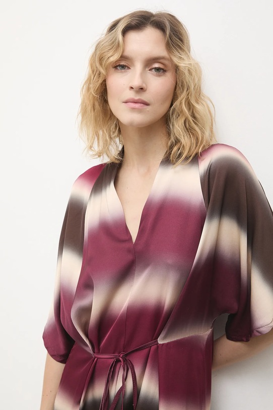 Answear.LAB sukienka bordowy AB897.iak