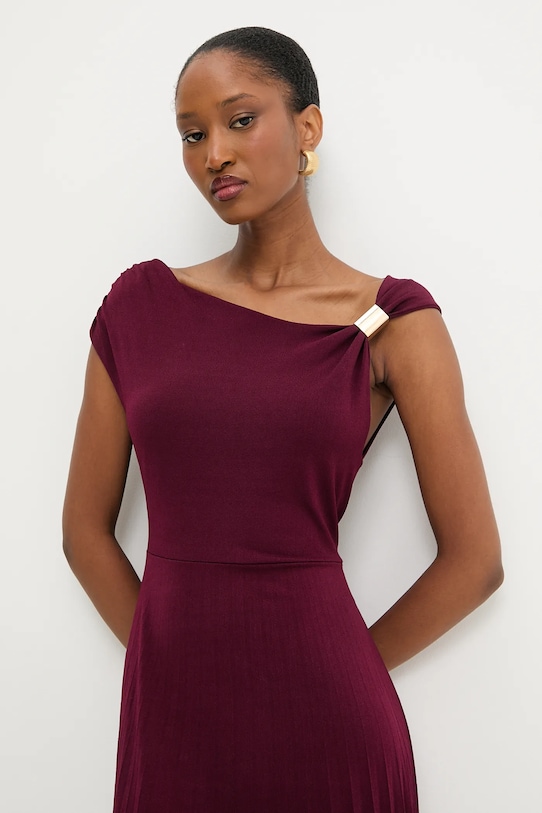 Answear.LAB sukienka AB853.iak bordowy