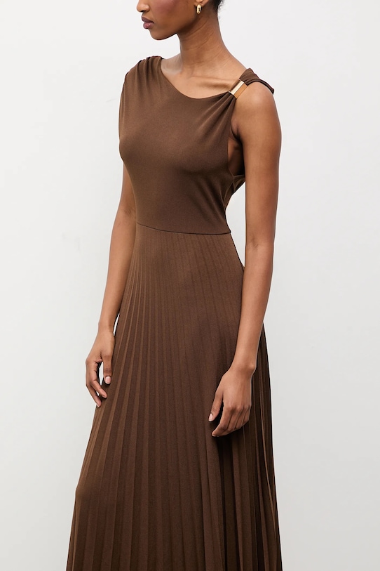 Answear.LAB sukienka brązowy AB853.iak