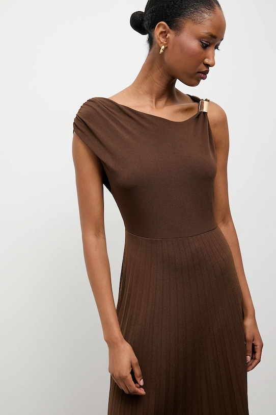 Answear.LAB sukienka AB853.iak brązowy