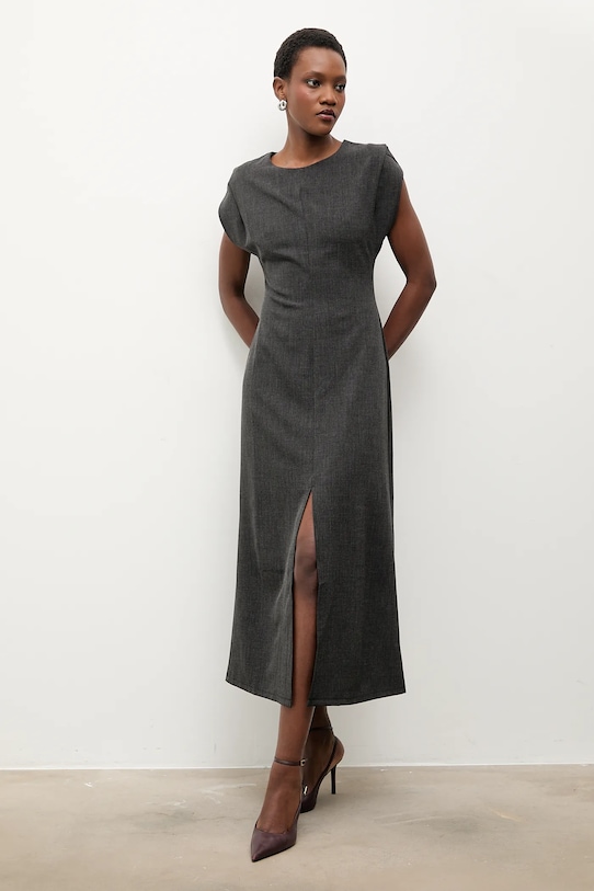 Answear.LAB rochie 93718.iak gri WA25