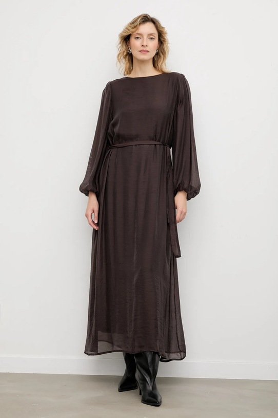 Answear.LAB sukienka casual brązowy 1195.hak