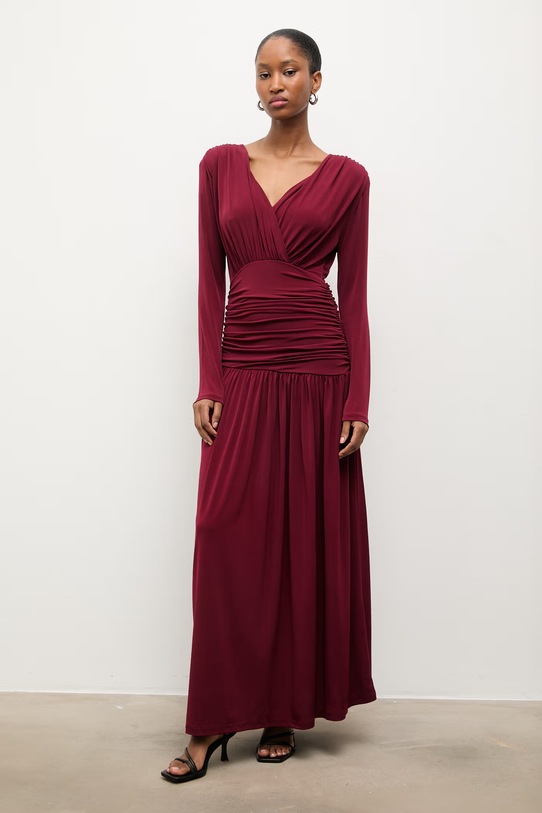 Šaty Answear.LAB sng.84.tos burgundské WA25