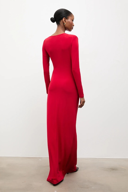 Odzież Answear.LAB sukienka rh1.TWK czerwony