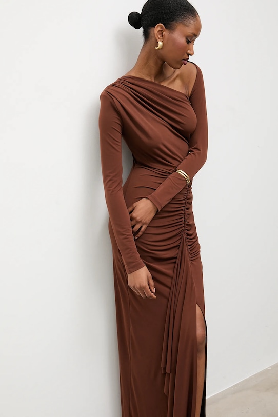 Answear.LAB sukienka brązowy rh1.TWK