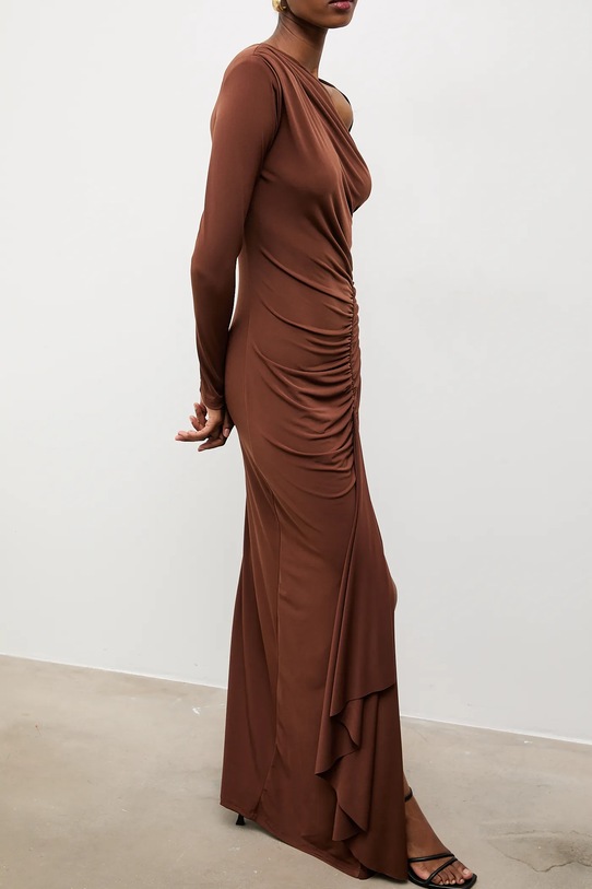 Answear.LAB sukienka rh1.TWK brązowy