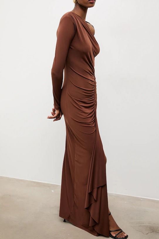 Answear.LAB sukienka rh1.TWK brązowy