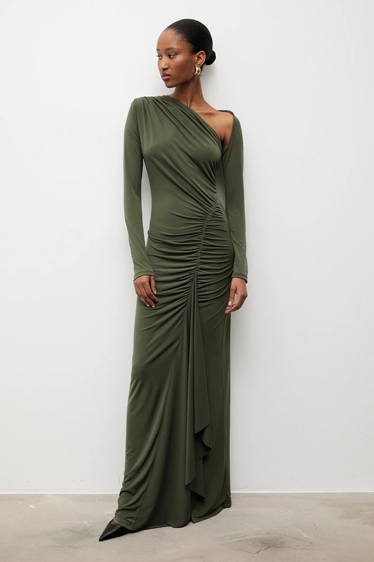 Answear.LAB sukienka rh1.TWK zielony WA25