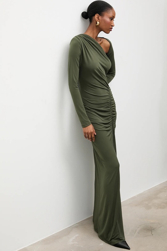 Odzież Answear.LAB sukienka rh1.TWK zielony