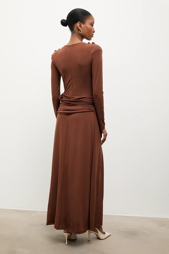 Odzież Answear.LAB sukienka sng.101.tos brązowy