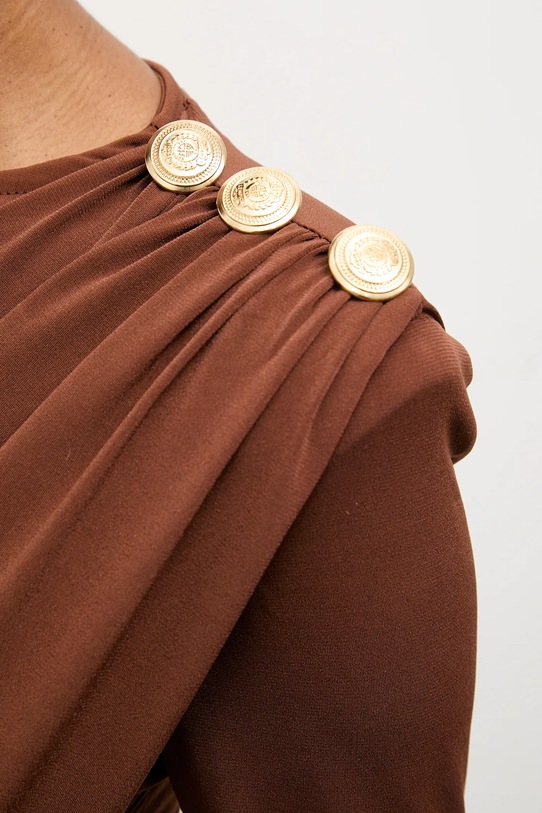 Answear.LAB sukienka sng.101.tos brązowy
