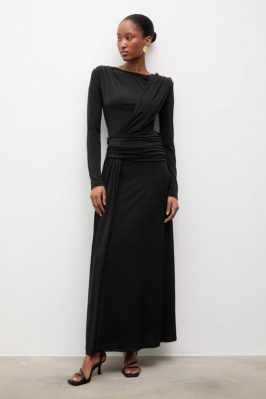 Answear.LAB sukienka z elastanem czarny sng.101.tos