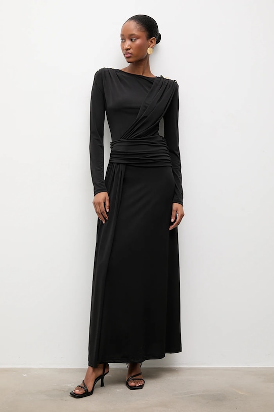 Answear.LAB sukienka z elastanem czarny sng.101.tos