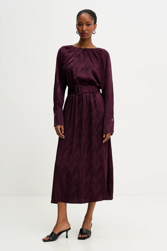 Answear.LAB sukienka 50209.TOS bordowy WS26