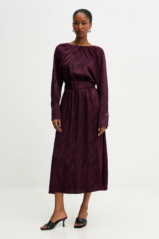 Answear.LAB sukienka 50209.TOS bordowy WS26