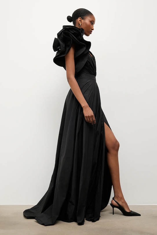 Answear.LAB rochie maxi negru 58044-25Y.TOS