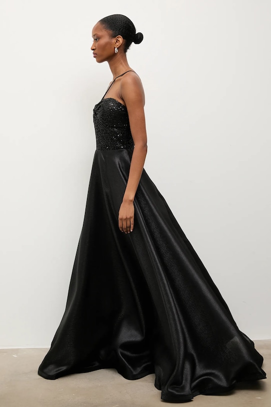 Odzież Answear.LAB sukienka 58001-25Y.TOS czarny