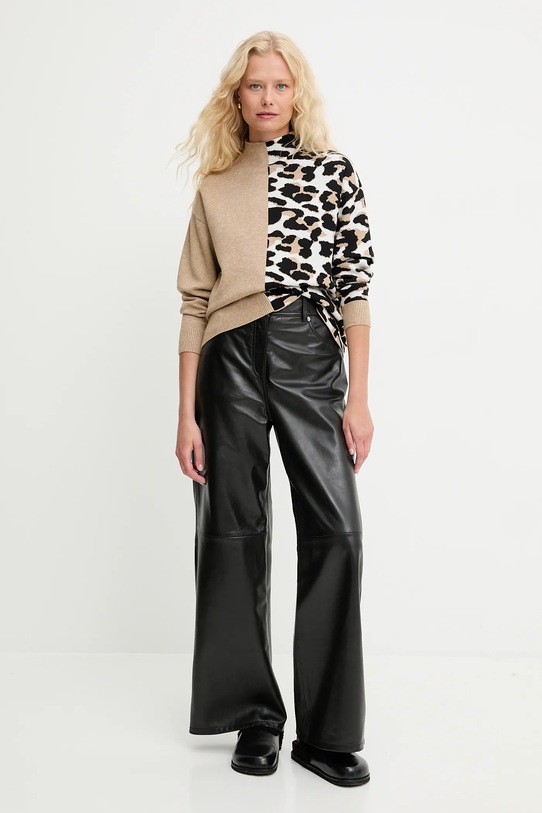 Answear.LAB pulover de cașmir grosime medie maro 2667.fh