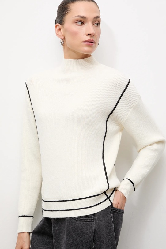 Answear.LAB sweter z kaszmirem beżowy 2685.fh