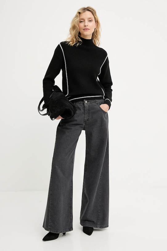 Answear.LAB sweter z kaszmirem 2685.fh czarny WA25