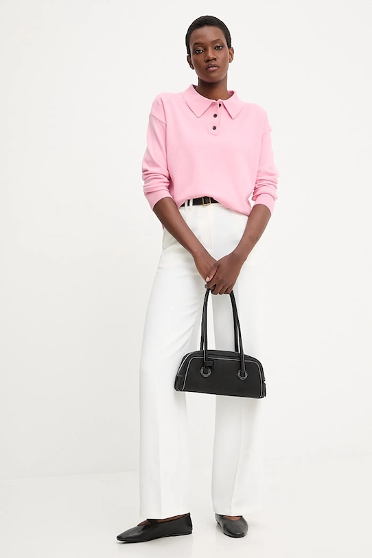 Pulover iz kašmirja Answear.LAB 2705.fh roza WA25