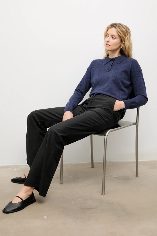 Светр з кашеміром Answear.LAB 2705.fh темно-синій WA25