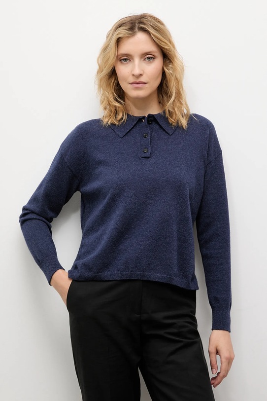 Answear.LAB sweter z kaszmirem granatowy 2705.fh