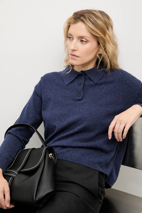 Светр з кашеміром Answear.LAB 2705.fh темно-синій