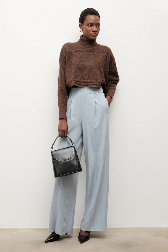 Answear.LAB sweter z kaszmirem 2722.fh brązowy WA25