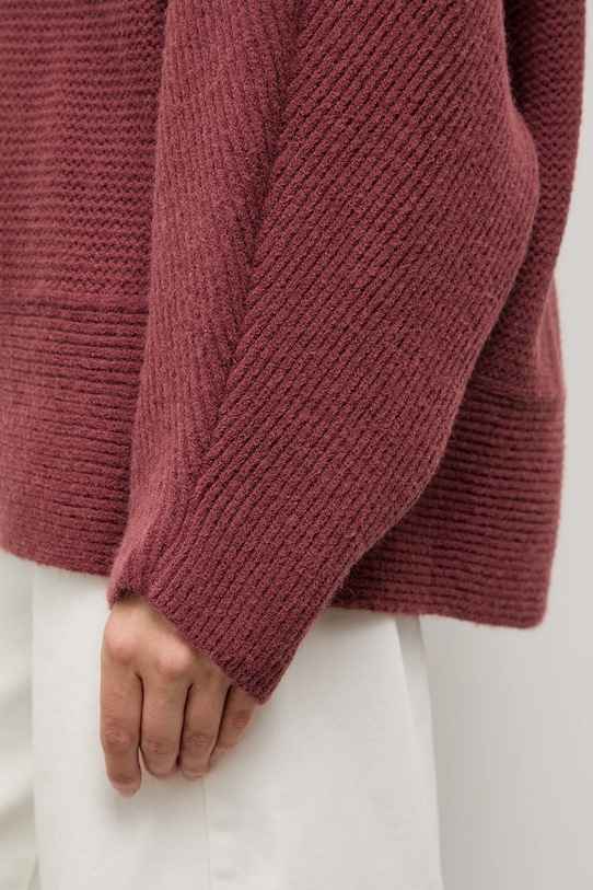 Answear.LAB sweter z kaszmirem 2723.fh bordowy