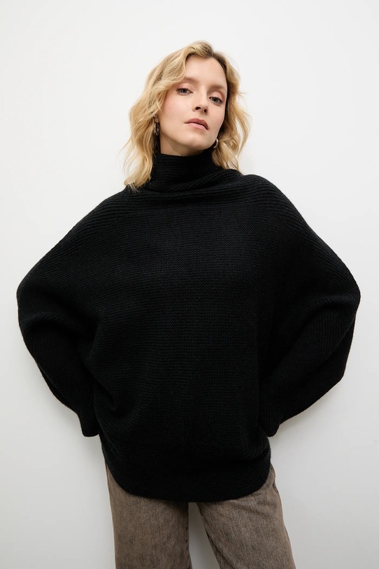 Answear.LAB sweter z kaszmirem czarny 2723.fh