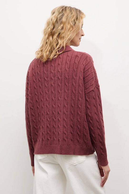 Odzież Answear.LAB sweter z kaszmirem 2726.fh bordowy