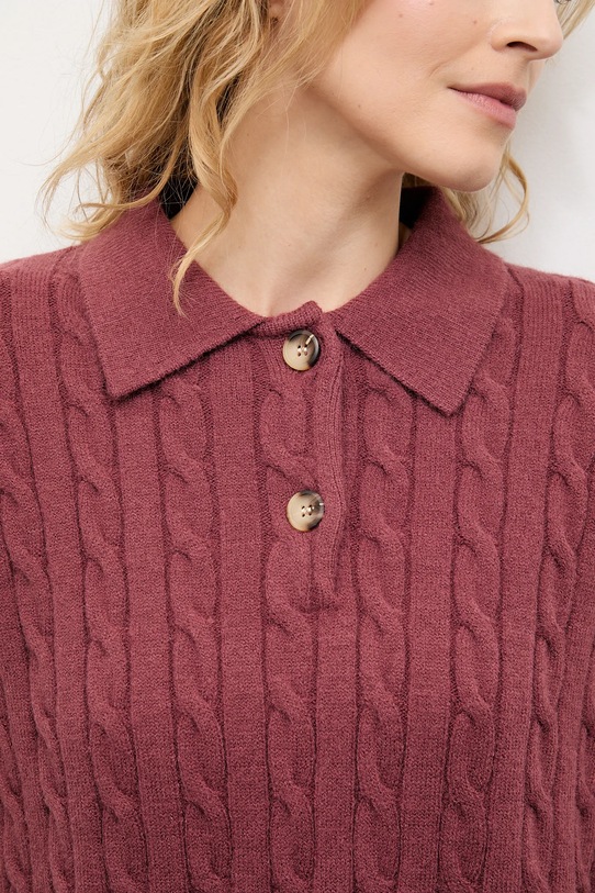 Answear.LAB sweter z kaszmirem 2726.fh bordowy