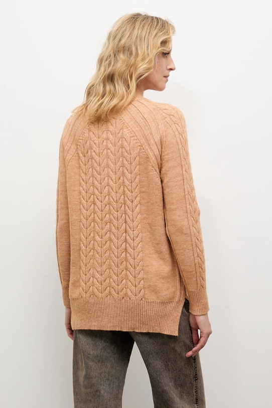 Answear.LAB sweter z kaszmirem brązowy 2727.fh