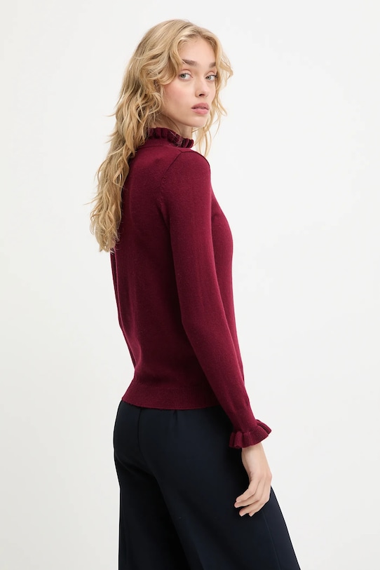 Odzież Answear.LAB sweter z kaszmirem ASF2771.fh bordowy