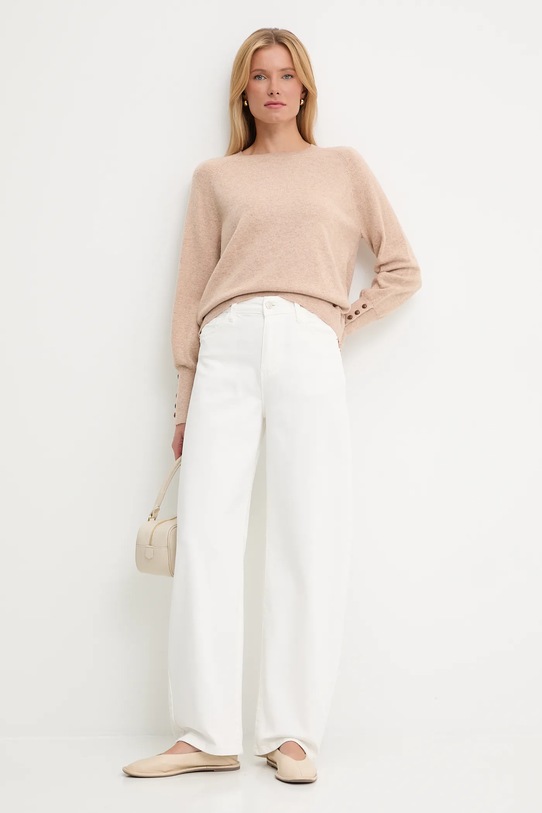 Answear.LAB sweter z wełną ASF2359.fh brązowy WA25