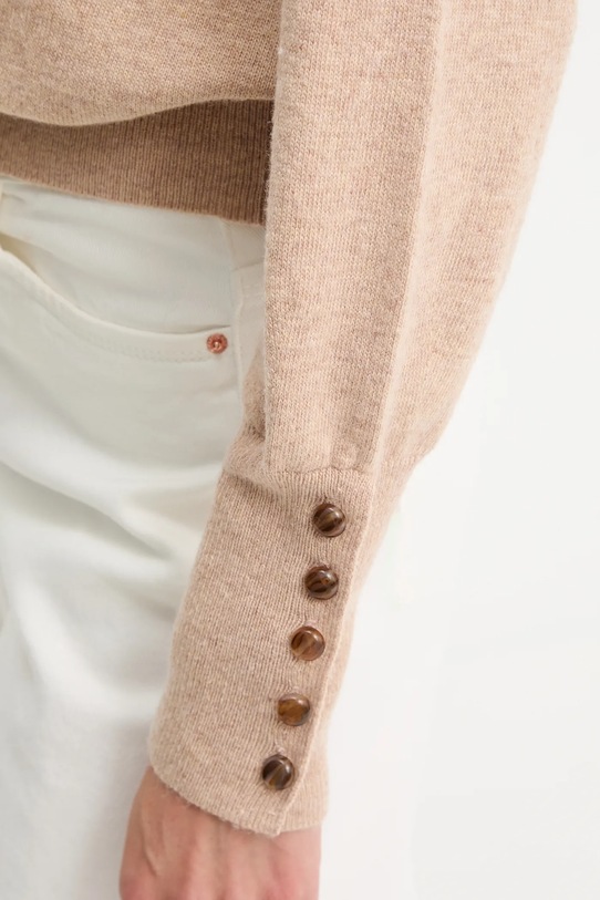 Answear.LAB sweter z wełną ASF2359.fh brązowy