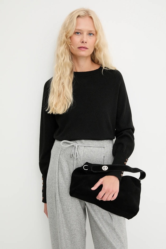 Answear.LAB sweter z wełną czarny ASF2359.fh