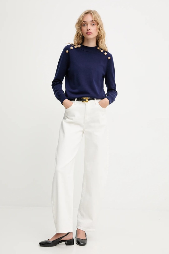 Answear.LAB sweter z kaszmirem 2656.fh granatowy WA25
