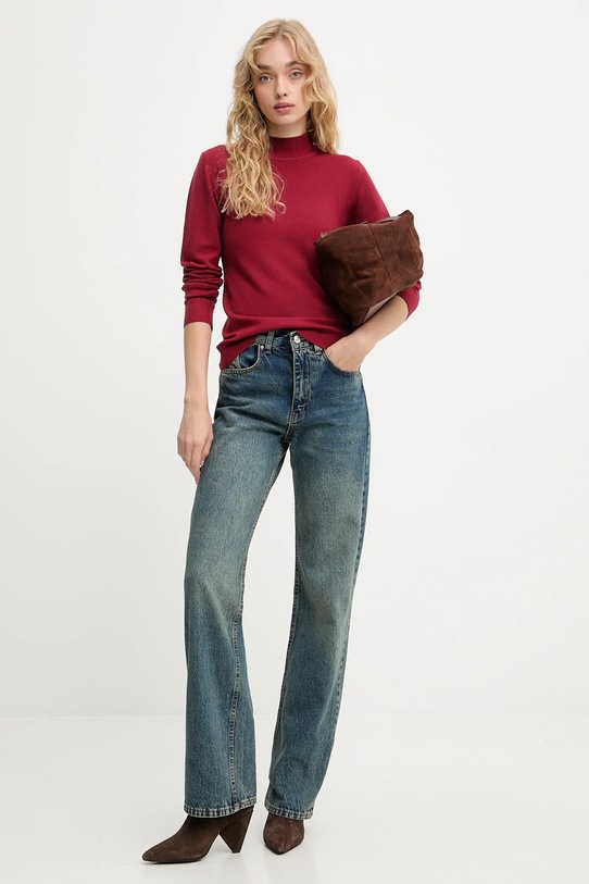 Answear.LAB sweter z kaszmirem ASF2622.wf2407.fh czerwony WA25