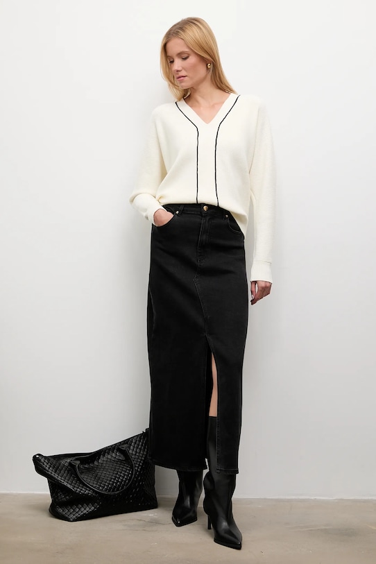 Sveter s kašmírom a hodvábom Answear.LAB 2691.fh béžová WA25