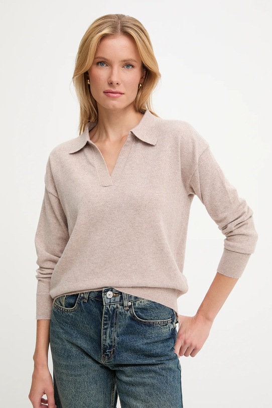 Answear.LAB sweter z kaszmirem 2695.fh beżowy WA25