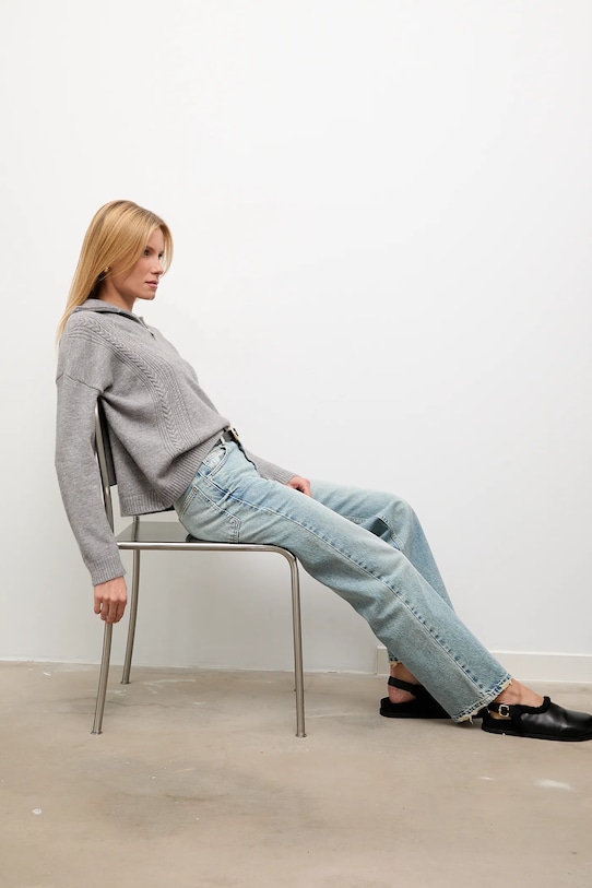 Answear.LAB sweter z kaszmirem 2713.fh szary WA25