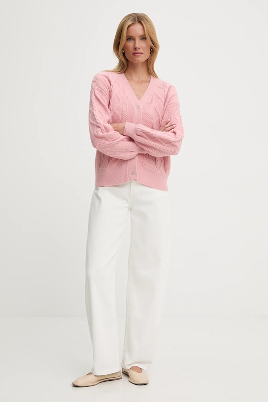 Answear.LAB cardigan din cașmir 2716.fh roz WA25