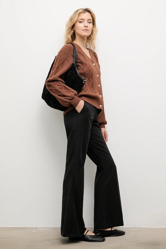 Answear.LAB cardigan din cașmir uni maro 2716.fh