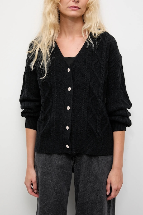 Answear.LAB cardigan din cașmir negru 2716.fh