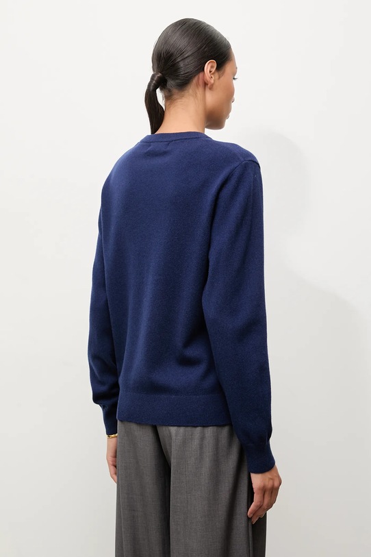 Odzież Answear.LAB sweter wełniany WA25-SWD021 granatowy