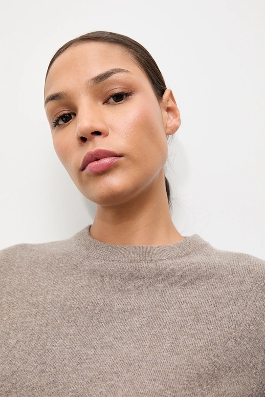 Answear.LAB sweter wełniany WA25-SWD021 brązowy