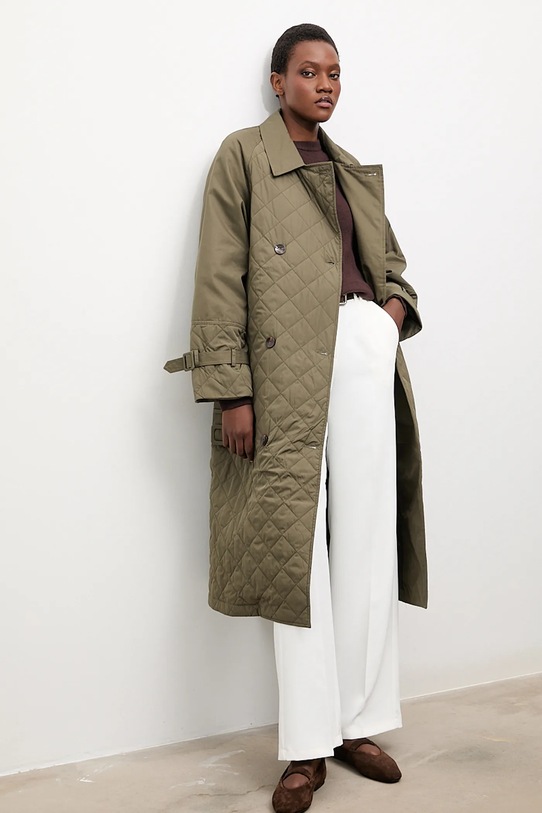 Answear.LAB sweter z wełny merino WA25-SWD021 brązowy WA25