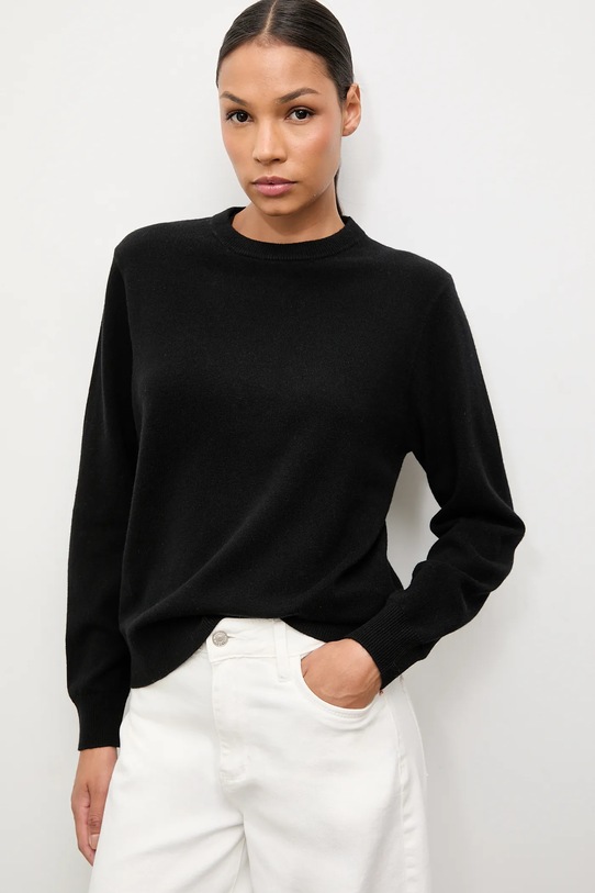 Answear.LAB sweter wełniany WA25-SWD021 czarny WA25